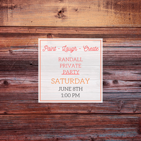 RANDALL PRIVATE PARTY - JUNE 8TH, 1:00PM