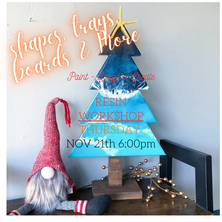 RESIN ART TREES, TRAYS, BOARDS & MORE