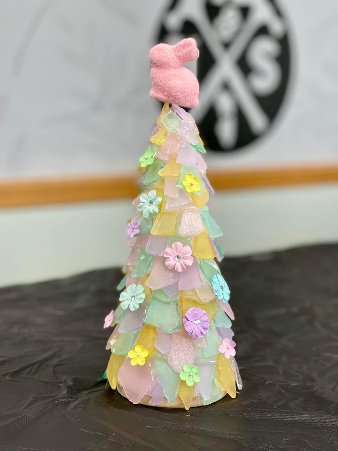 SEA GLASS TREES WITH LIGHTS AND MORE