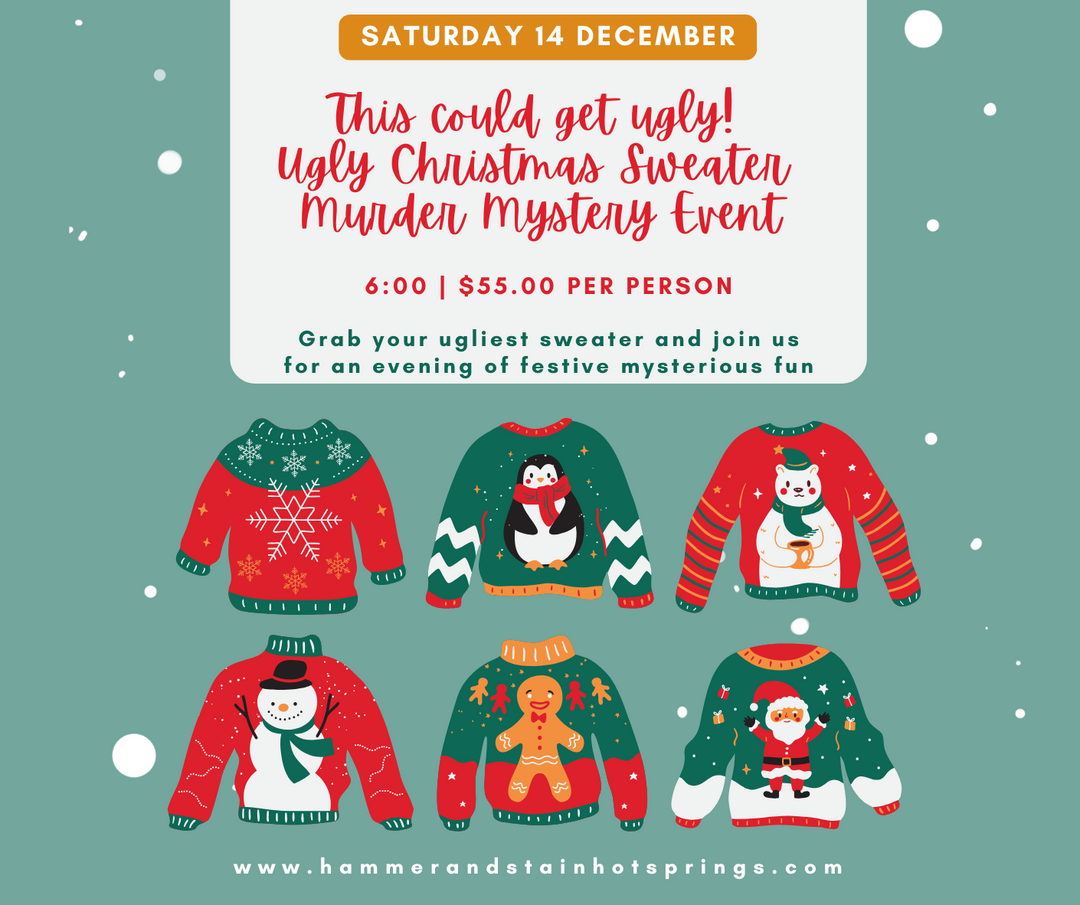 UGLY CHRISTMAS SWEATER MURDER MYSTERY EVENT