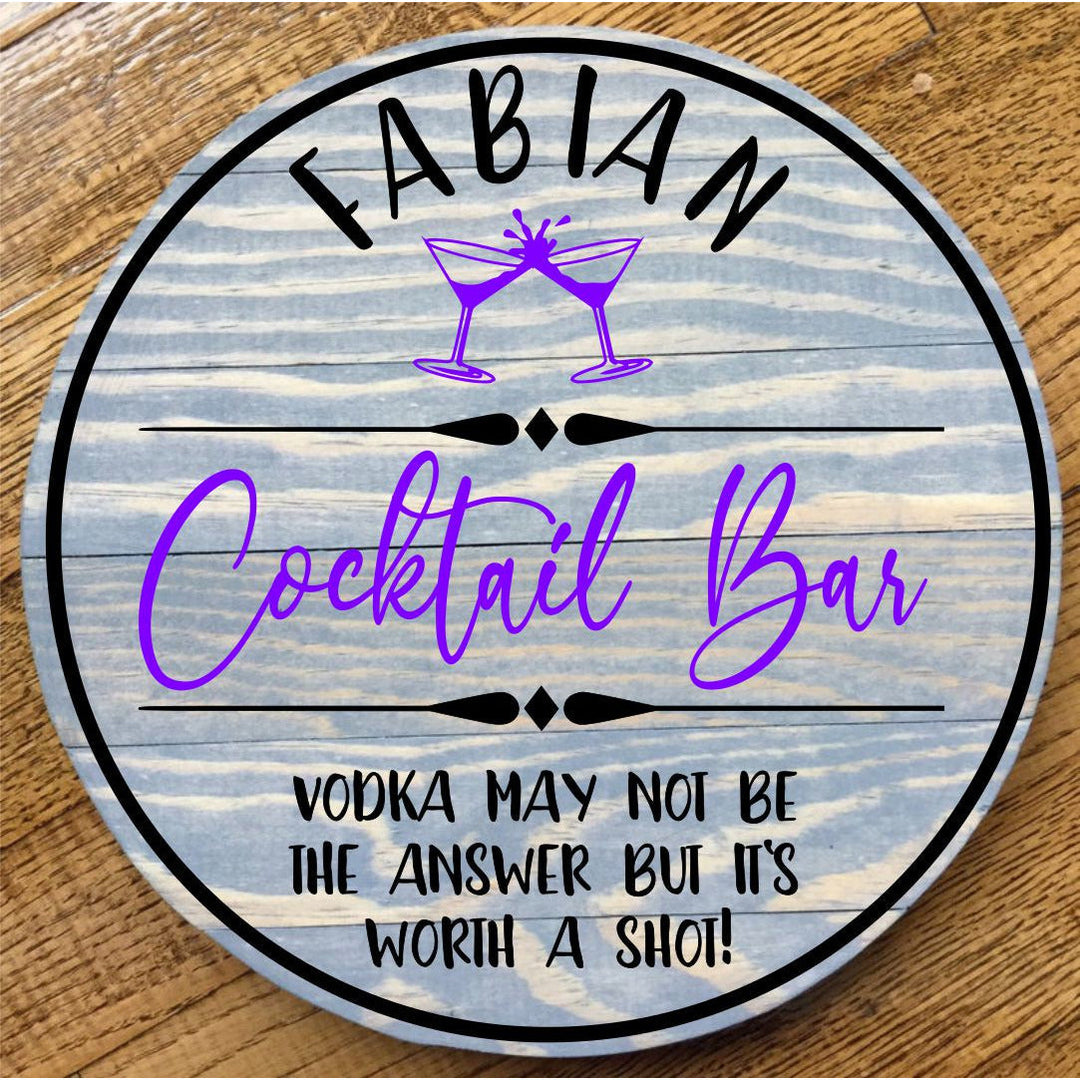 BUILD A COCKTAIL SIGN