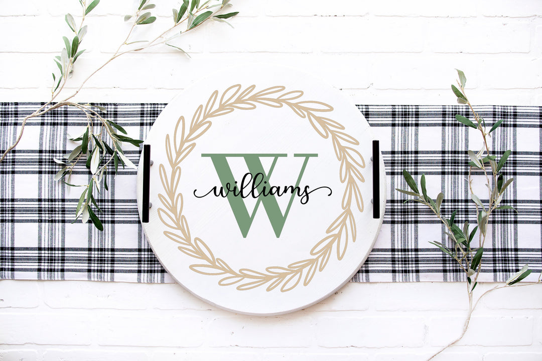 PERSONALIZED ROUND TRAYS