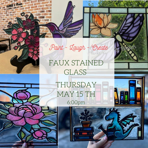FAUX STAINED GLASS