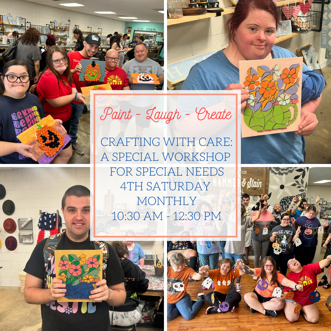 CRAFTING WITH CARE: A SPECIAL WORKSHOP FOR SPECIAL NEEDS - 4TH SATURDAY- MONTHLY 10:30 AM-12:30PM