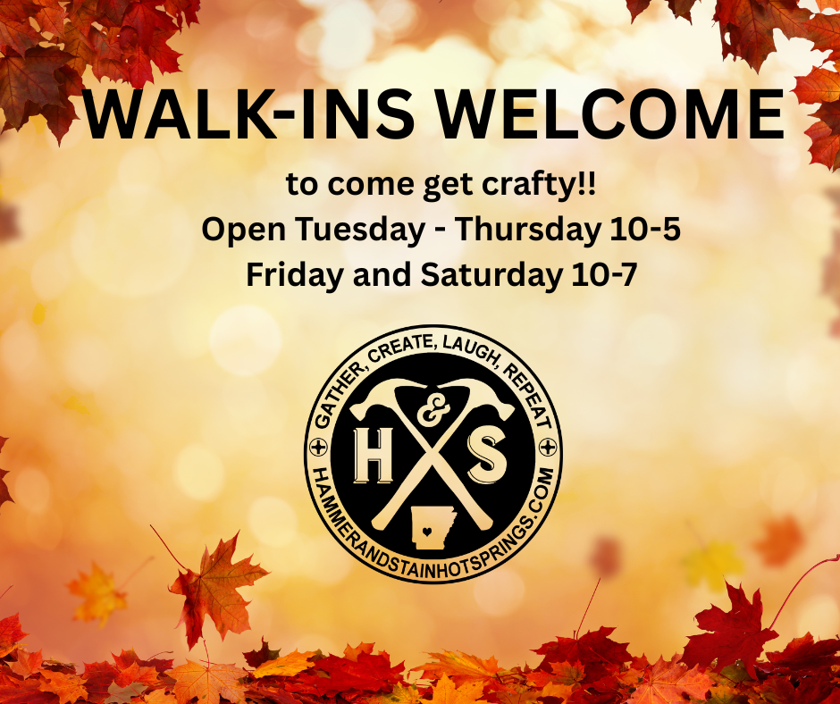 WALK INS WELCOME