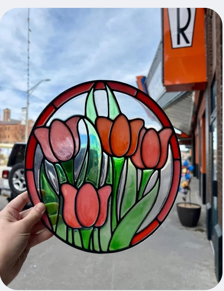 FAUX STAINED GLASS