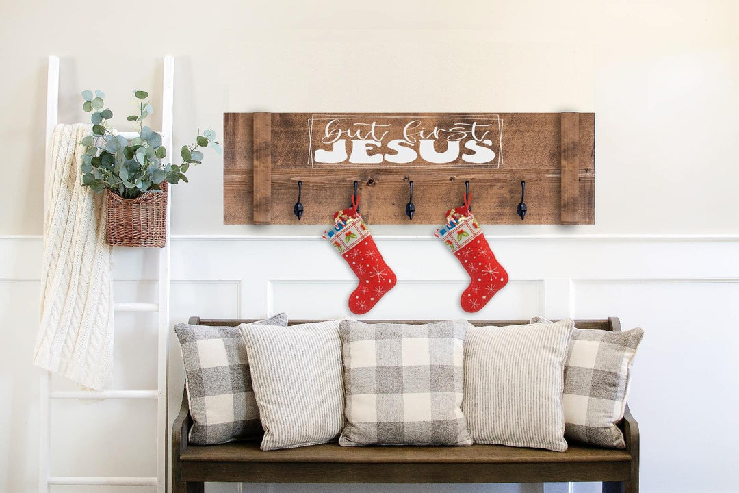 CHRISTMAS SHUTTER STOCKING HANGER