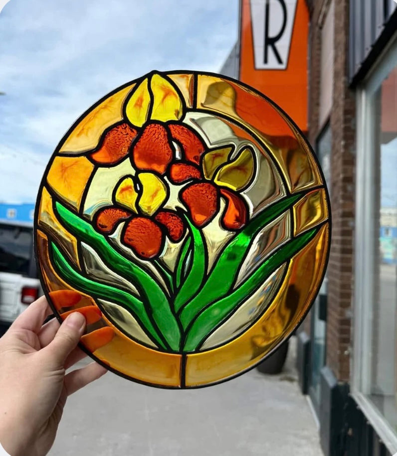 FAUX STAINED GLASS
