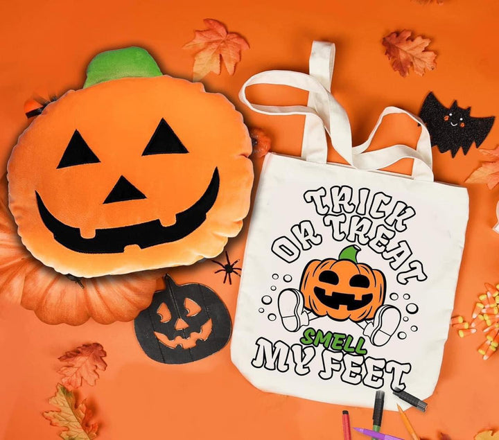 KID'S HALLOWEEN TOTES AND SQUISHY