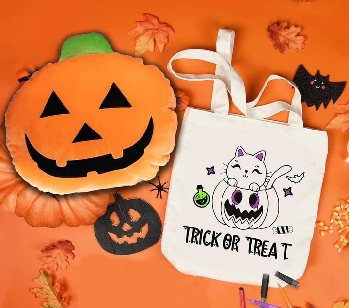 KID'S HALLOWEEN TOTES AND SQUISHY