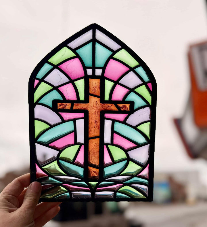 FAUX STAINED GLASS