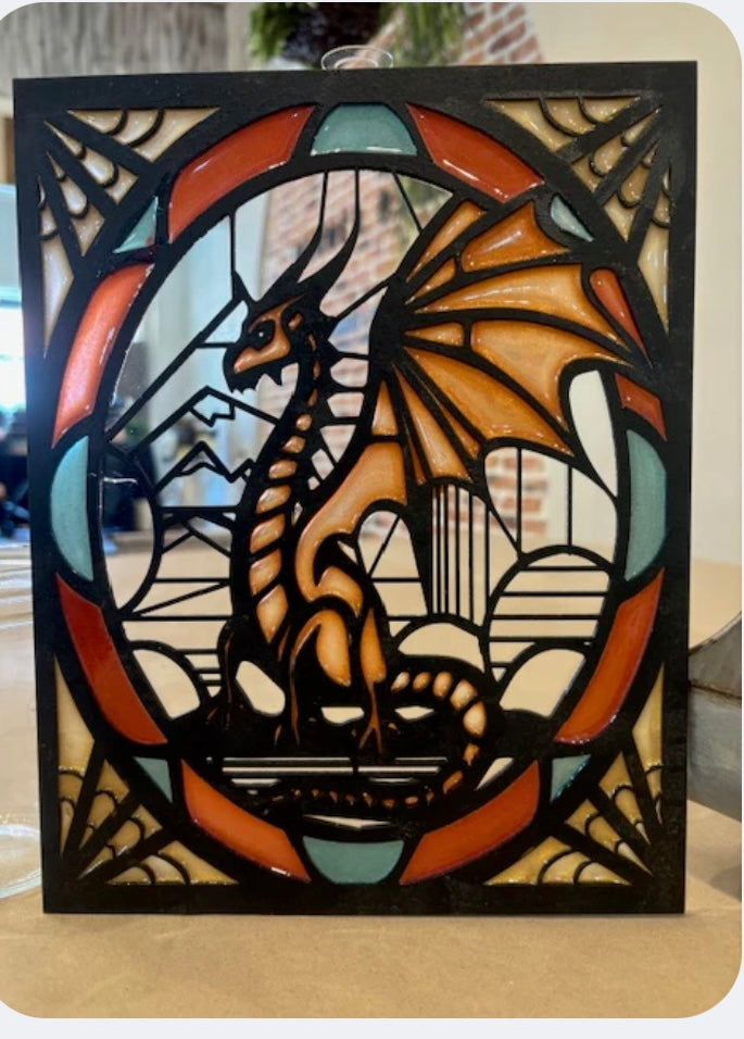 FAUX STAINED GLASS