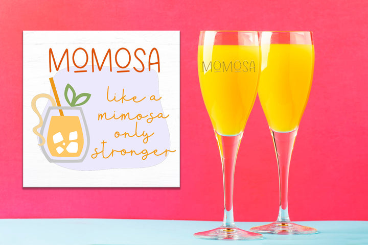 MOMOSA SQUARES & ETCHED GLASSWARE